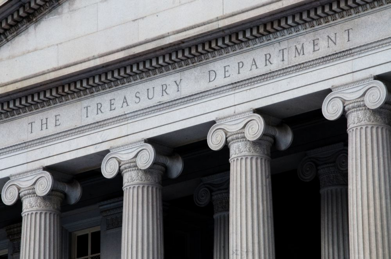 The US Treasury Department Building